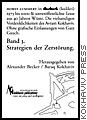 Horst Lummert in kuckuck (kulikri): Band 3, Strategien der Zerst&ouml;rung